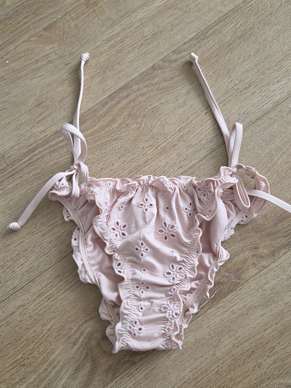 H&M Pale Pink Eyelet bikini bottom